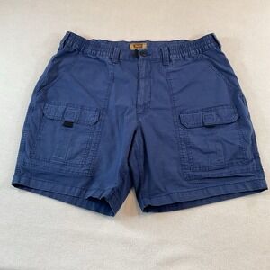 Foundry Supply Co Shorts Mens 44 Blue Cargo Pockets Comfort Stretch Flat Front